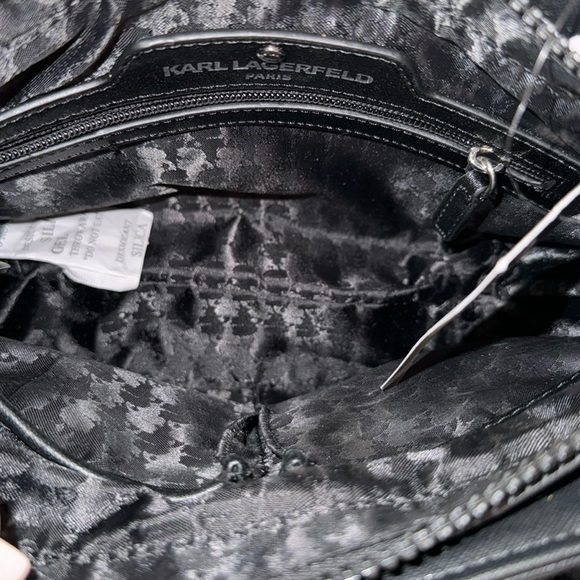 *SOLD* Karl Lagerfeld Paris Black Armored Crossbody bag NWT - Picture 10 of 16